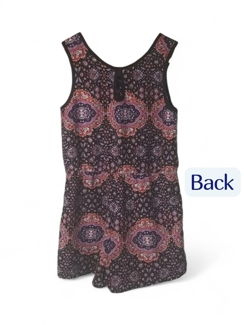 Zoe & Rose Band of Gypsies Girls Romper Size XL Bohemian Boho Multicolor Purple - Picture 4 of 7